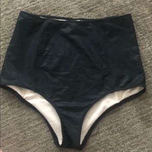 Kortni Jeane Metallic Black High Wasted Bottoms S